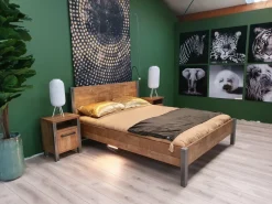 WoonMax Bedframe Lennox Old Teak - Diverse afmetingen