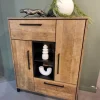 WoonMax Bergkast Maldini Old teak - 2 deuren en 1 lade