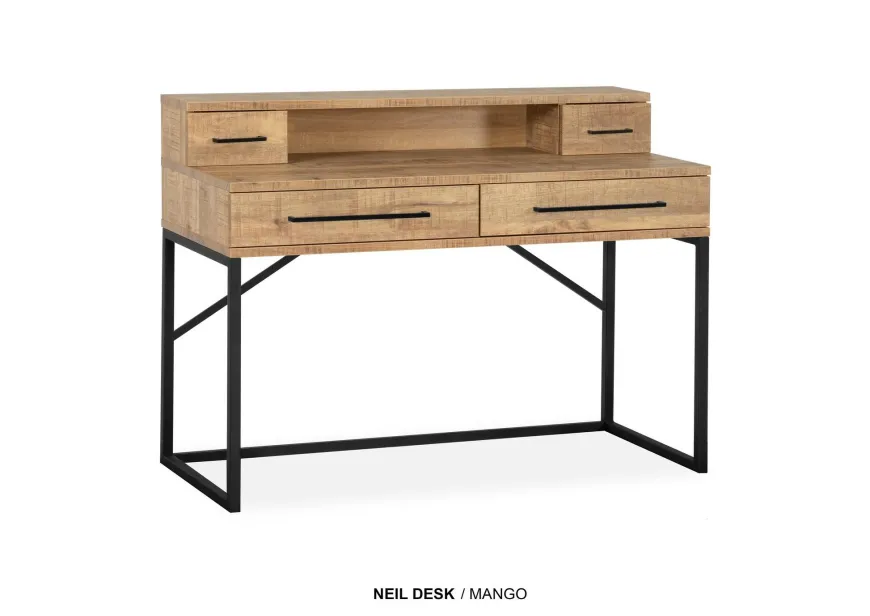 WoonMax Bureau Neil 4 lades/1 open vak - Diverse kleuren