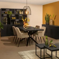 WoonMax Eettafel Broadway 200cm - Noir