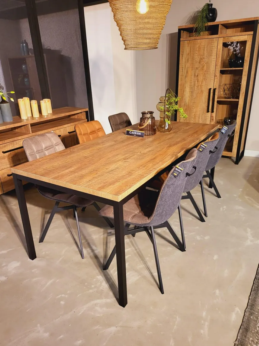 WoonMax Eettafel Carriba Mango - 160 of 200 cm