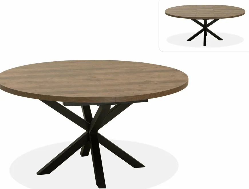 WoonMax Eettafel Isla rond Lamulux uitschuifbaar - Diverse kleuren en 4 afmetingen