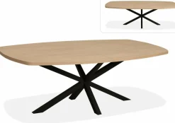WoonMax Eettafel Mylo Deens Ovaal Lamulux uitschuifbaar - Diverse kleuren en 4 afmetingen