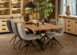 WoonMax Eettafel rechthoekig Novac - 4 afmetingen - Diverse kleuren