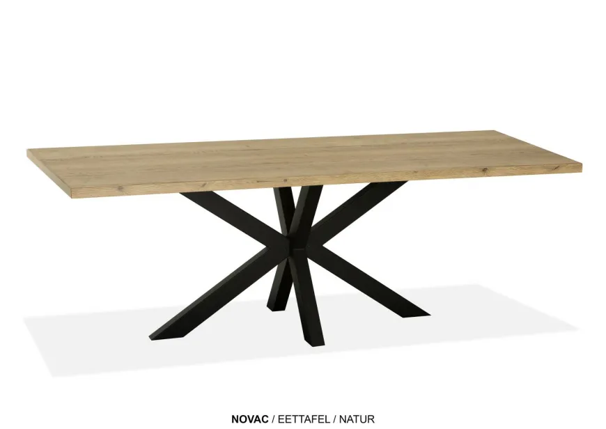 WoonMax Eettafel rechthoekig Novac - 4 afmetingen - Diverse kleuren