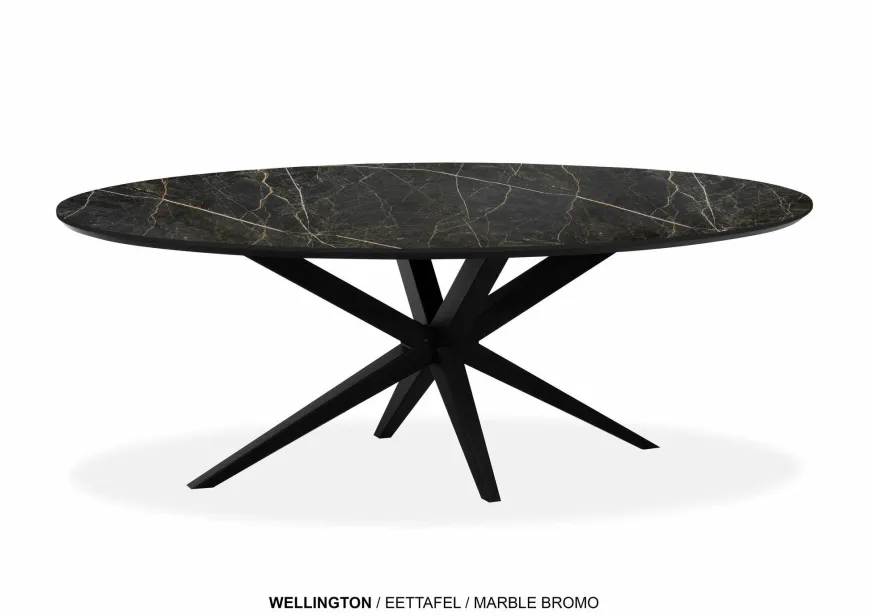 WoonMax Eettafel Wellington Ovaal Lamulux - Diverse kleuren en afmetingen