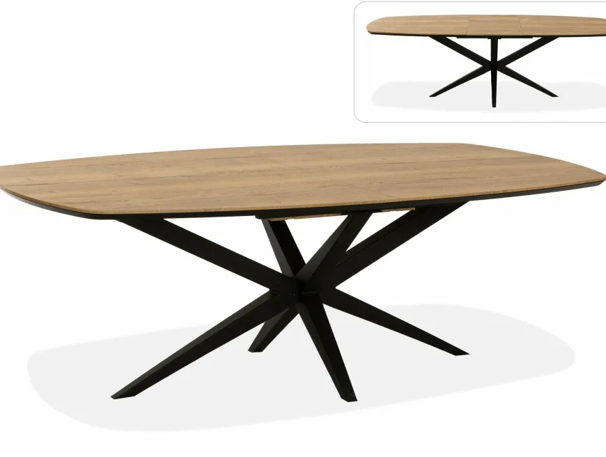 WoonMax Eettafel Wellington Deens Ovaal uitschuifbaar Lamulux - Diverse kleuren en afmetingen