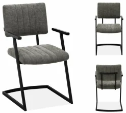 WoonMax Eettafelstoel Mats Miami - Ash, Zwart of Toffee