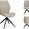 WoonMax Eettafelstoel Palmas Miami - Ash, Zwart of Toffee
