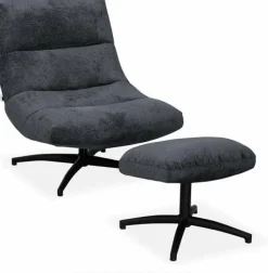 WoonMax Fauteuil + Hocker Foxton - 4 kleuren Movie