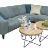 WoonMax Hoekbank Nashville A2 2.5 zits met ottomane Cuba Thyme - Showroommodel