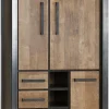 WoonMax Kinga Broodkast 3 dr/3la/3 open Lamulux Old Teak