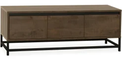 WoonMax Milltown TV meubel 3 deurs Dark Mango - 165 cm
