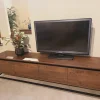WoonMax Milltown TV meubel 4 deurs Dark Mango - 218 cm