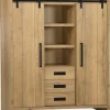 WoonMax Opbergkast Cottage Natur 135 cm