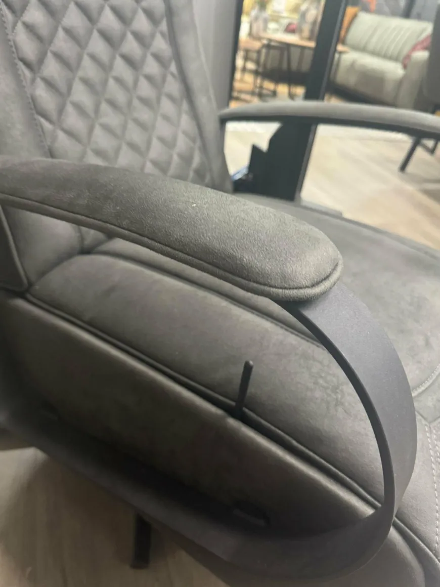WoonMax Relaxfauteuil Queen Cabrio Antraciet handbediening - Showroommodel