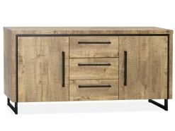 WoonMax Rimini dressoir 2 deurs - 3 lades Lamulux mango 172 cm
