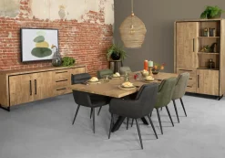 WoonMax Rimini dressoir 2 deurs - 3 lades Lamulux mango 172 cm