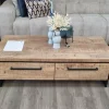 WoonMax Rimini Salontafel 2 lades Lamulux mango
