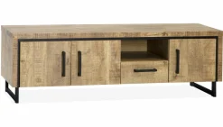 WoonMax Rimini TV meubel 3 deurs - 1 lade Lamulux mango 170 cm