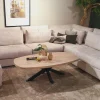 WoonMax Salontafel Deens ovaal Costa - 135 cm - Diverse kleuren