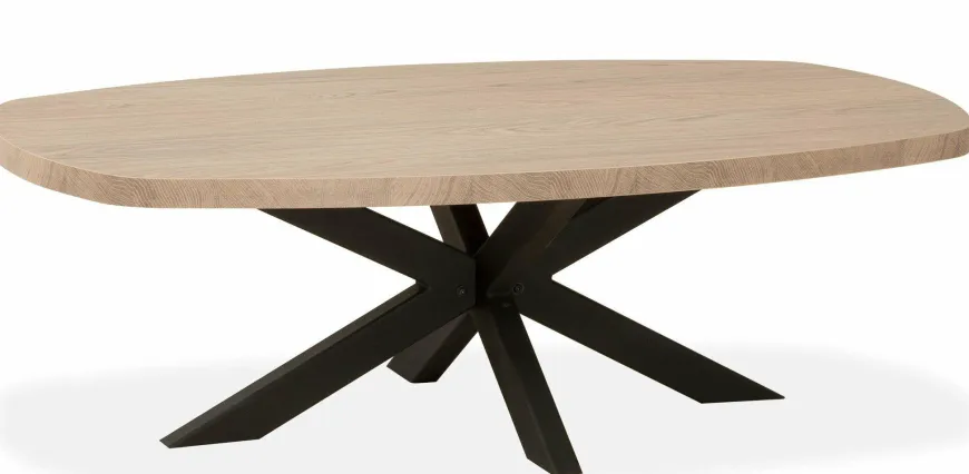 WoonMax Salontafel Deens ovaal Costa - 135 cm - Diverse kleuren