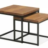 WoonMax Salontafel Floris set van 2 natur Lamulux