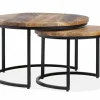 WoonMax Salontafel set Silke 2-delig mango