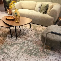 WoonMax Salontafel Vienna set van 2 XL - lamulux geborsteld gehamerd koper