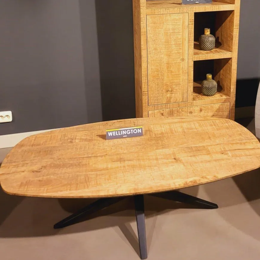 WoonMax Salontafel Wellington Deens Ovaal Lamulux - 135 - 67 cm