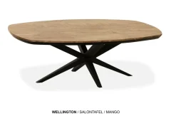 WoonMax Salontafel Wellington Deens Ovaal Lamulux - 135 - 67 cm