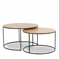 WoonMax Salontafel Windsor set van 2 - mango