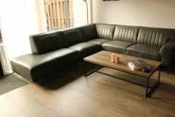 WoonMax Showroommodel Lederen Hoekbank Power B2 antraciet