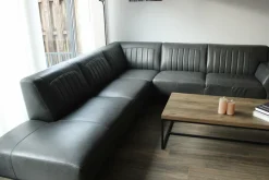 WoonMax Showroommodel Lederen Hoekbank Power B2 antraciet