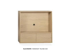 WoonMax TV wandmeubel Blackburn maat S - Diverse elementen en kleuren