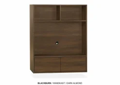 WoonMax TV wandmeubel Blackburn maat M - Diverse elementen en kleuren