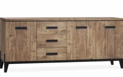 WoonMax Union dressoir 3 deurs/3 laden lamulux mango
