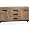 WoonMax Union dressoir 2 deurs/3 laden lamulux mango