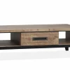 WoonMax Union salontafel 1la/2 open lamulux mango