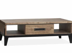 WoonMax Union salontafel 1la/2 open lamulux mango
