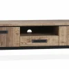 WoonMax Union tv kast groot 2 dr/1 la/1 open lamulux mango