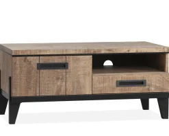 WoonMax Union tv kast klein 1 dr/1 la/1 open lamulux mango