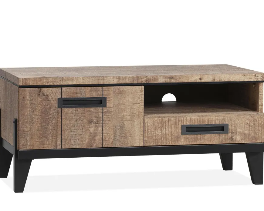 WoonMax Union tv kast klein 1 dr/1 la/1 open lamulux mango