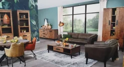 WoonMax Union tv kast klein 1 dr/1 la/1 open lamulux mango