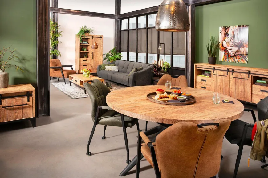 WoonMax Vigo Dark Mango dressoir 2 deurs en 4 lades Lamulux