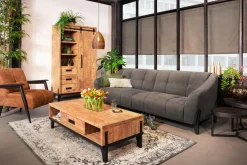WoonMax Vigo Dark Mango dressoir 2 deurs en 4 lades Lamulux