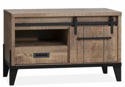 WoonMax Vigo Dark Mango tv kast klein 1 deur en 1 lade Lamulux