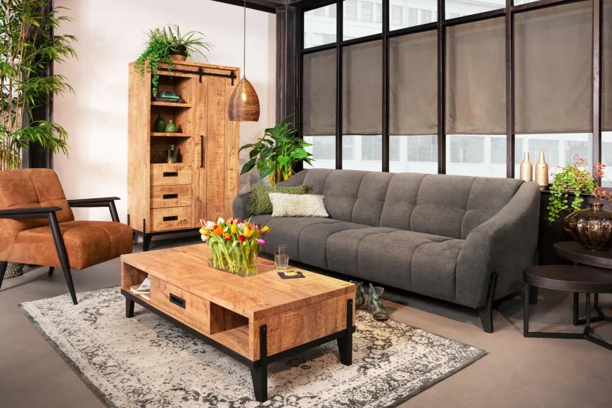 WoonMax Vigo Mango dressoir 2 deurs en 4 lades Lamulux