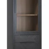 WoonMax Vitrinekast Gamma Old Piano - 1 glazen deur en 4 lades
