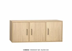 WoonMax Wandkast Combine groot met zijkast showroommodel